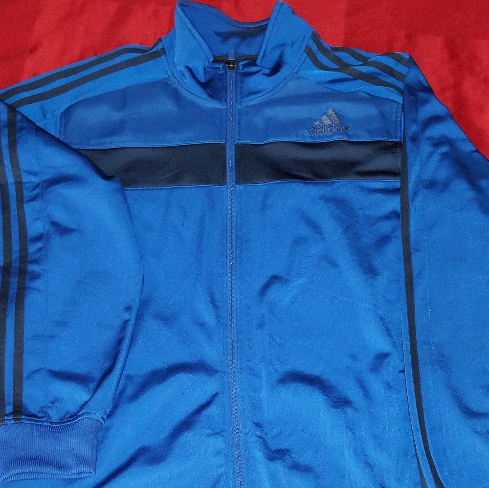Adidas Blue and Black track jacket